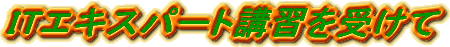 �^�C�g���FIT�G�L�X�p�[�g�u�K���󂯂�